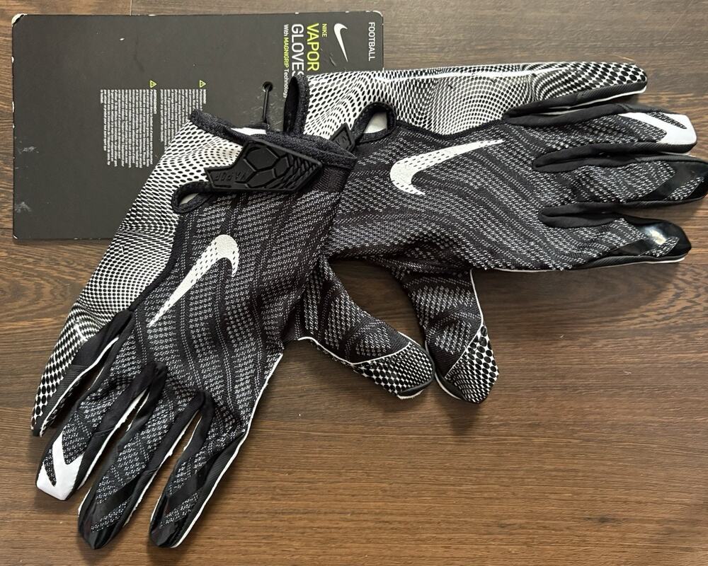 Nike Vapor Knit Magnigrip Black Football Gloves CJ9343-091 Men’s Size 3XL
